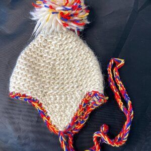 Traditional Lovikka Nordic Children's Pom Pom Beanie Hat 100%
